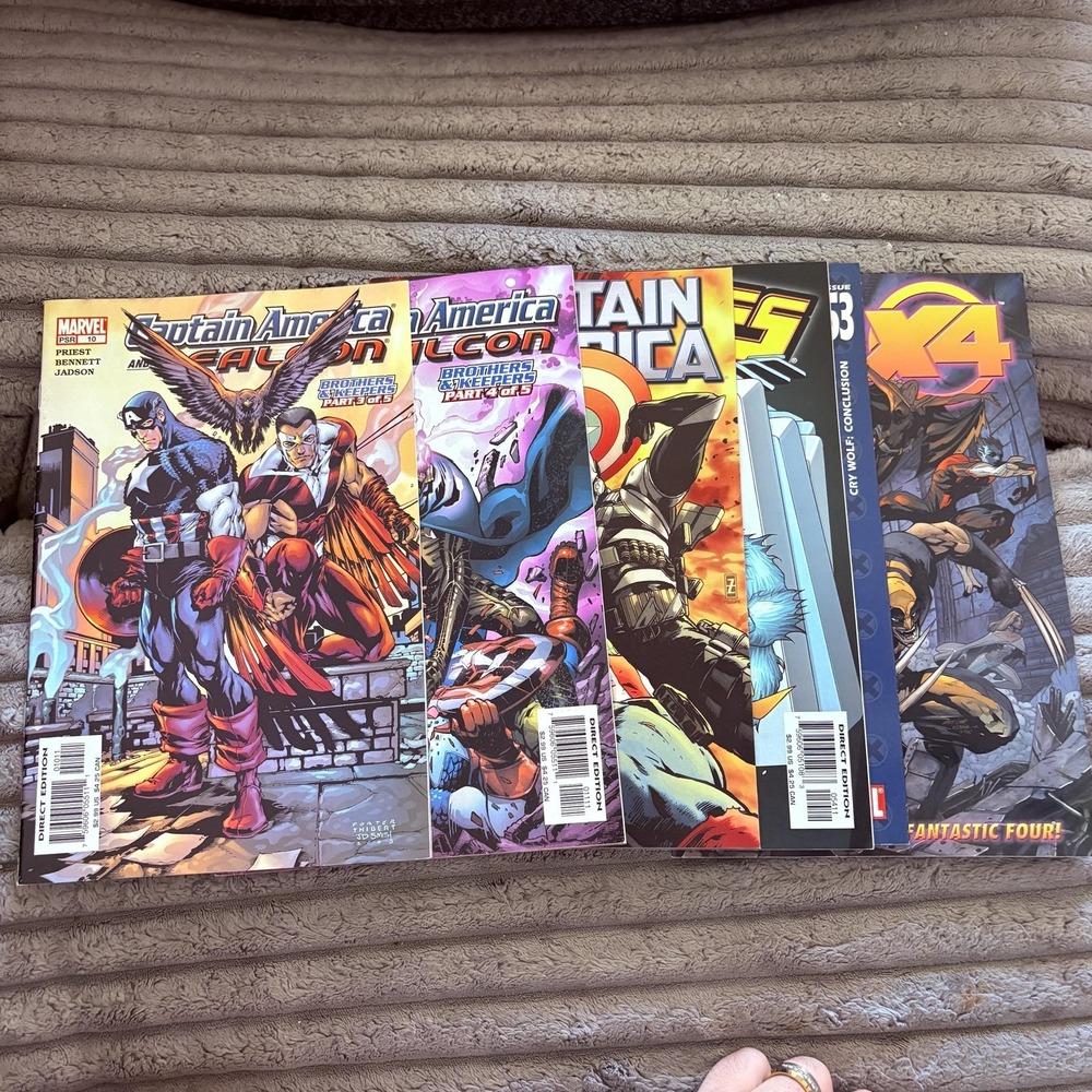 Marvel Comics Lot 6 Captain America Falcon Exiles Ultimate X-Men X4 Set